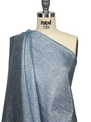 Geode Metallic Blue and Silver Crackle Luxury Brocade Geode Metallic Blue and Silver Crackle Luxury Brocade