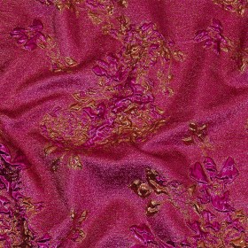 Metallic Fuchsia and Gold Floral Luxury Brocade Metallic Fuchsia and Gold Floral Luxury Brocade