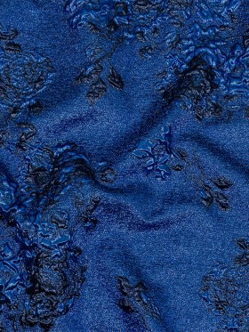 Metallic Cobalt and Navy Floral Luxury Brocade Metallic Cobalt and Navy Floral Luxury Brocade