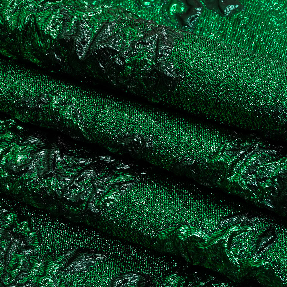 Metallic Emerald and Forest Floral Luxury Brocade Metallic Emerald and Forest Floral Luxury Brocade