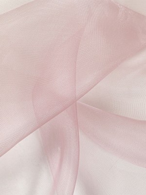 Stiff Mesh-Like Polyester Organza – Powder Pink – Iris Collection Stiff Mesh-Like Polyester Organza – Powder Pink – Iris Collection