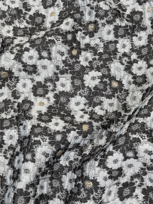 Black, Gray and Metallic Gold Floral Luxury Brocade Black, Gray and Metallic Gold Floral Luxury Brocade