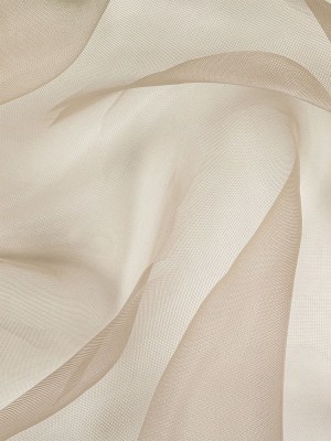 Stiff Mesh-Like Polyester Organza – Beige – Iris Collection Stiff Mesh-Like Polyester Organza – Beige – Iris Collection