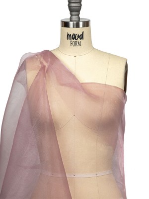 Stiff Mesh-Like Polyester Organza – Pink Lilac – Iris Collection Stiff Mesh-Like Polyester Organza – Pink Lilac – Iris Collection