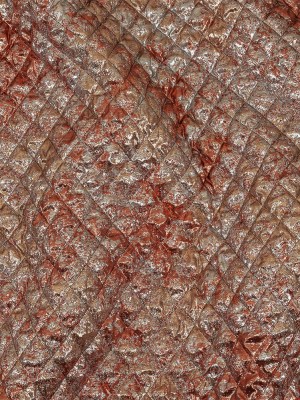 Metallic Copper, Bronze and Silver Diamond Quilted Luxury Brocade Metallic Copper, Bronze and Silver Diamond Quilted Luxury Brocade