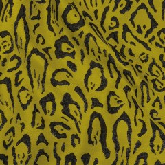 Metallic Black and Mustard Animal Spots Luxury Brocade Metallic Black and Mustard Animal Spots Luxury Brocade