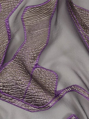 Metallic Silver and Purple Abstract Luxury Burnout Brocade Metallic Silver and Purple Abstract Luxury Burnout Brocade