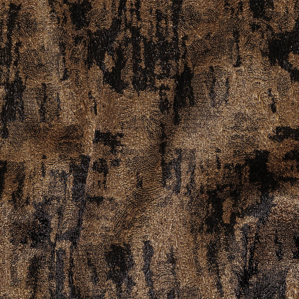 Metallic Bronze and Black Abstract Luxury Plisse Brocade Metallic Bronze and Black Abstract Luxury Plisse Brocade