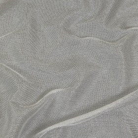 Metallic Silver and White Luxe Novelty Mesh Metallic Silver and White Luxe Novelty Mesh