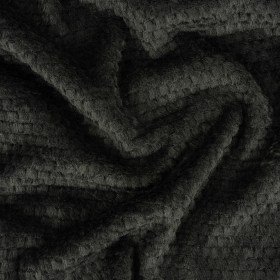 Black Plush Polyester Bubble Fleece Black Plush Polyester Bubble Fleece