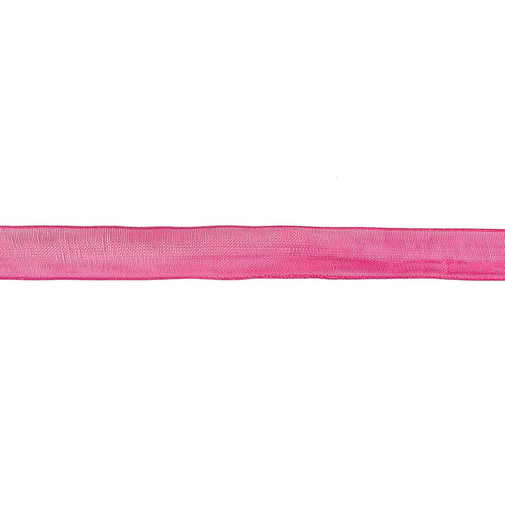 Fuchsia Sheer Organza Ribbon - 0.375"