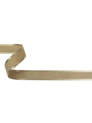 Beige Satin-Edged Grosgrain Ribbon – 0.625″ Beige Satin-Edged Grosgrain Ribbon – 0.625″