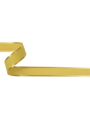 Yellow Satin-Edged Grosgrain Ribbon – 0.625″ Yellow Satin-Edged Grosgrain Ribbon – 0.625″