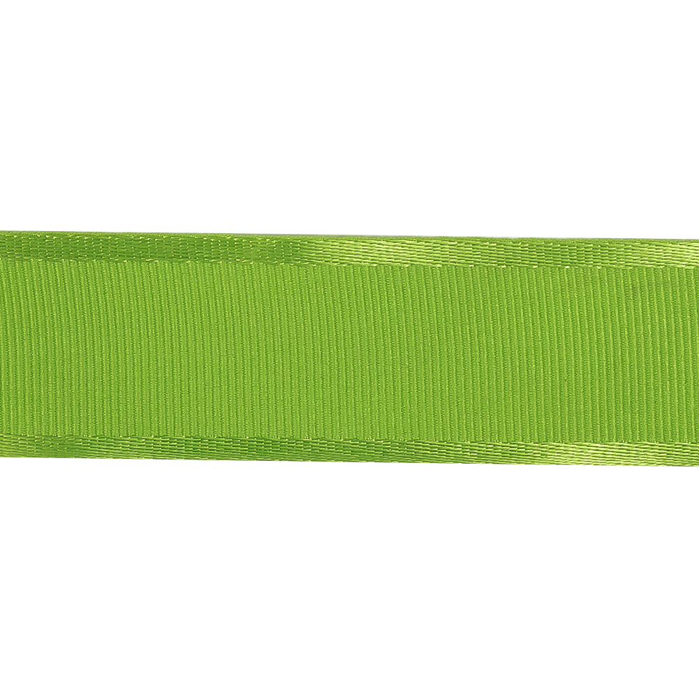 Lime Satin-Edged Grosgrain Ribbon - 1"