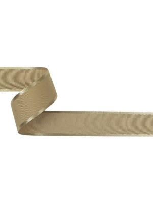 Beige Satin-Edged Grosgrain Ribbon – 1″ Beige Satin-Edged Grosgrain Ribbon – 1″