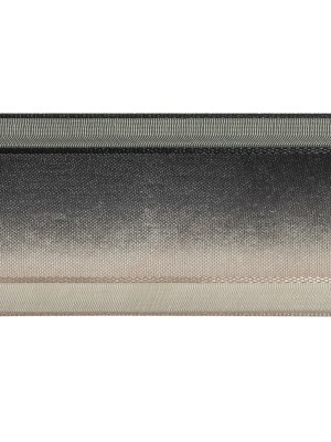 Black and Odyssey Gray Ombre Woven Ribbon with Sheer Organza Borders – 1.5″ Black and Odyssey Gray Ombre Woven Ribbon with Sheer Organza Borders – 1.5″