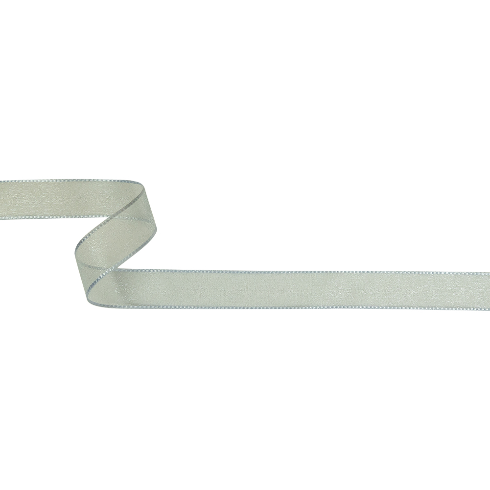 Pale Blue Shimmering Organza Ribbon with Woven Edges – 0.75″ Pale Blue Shimmering Organza Ribbon with Woven Edges – 0.75″