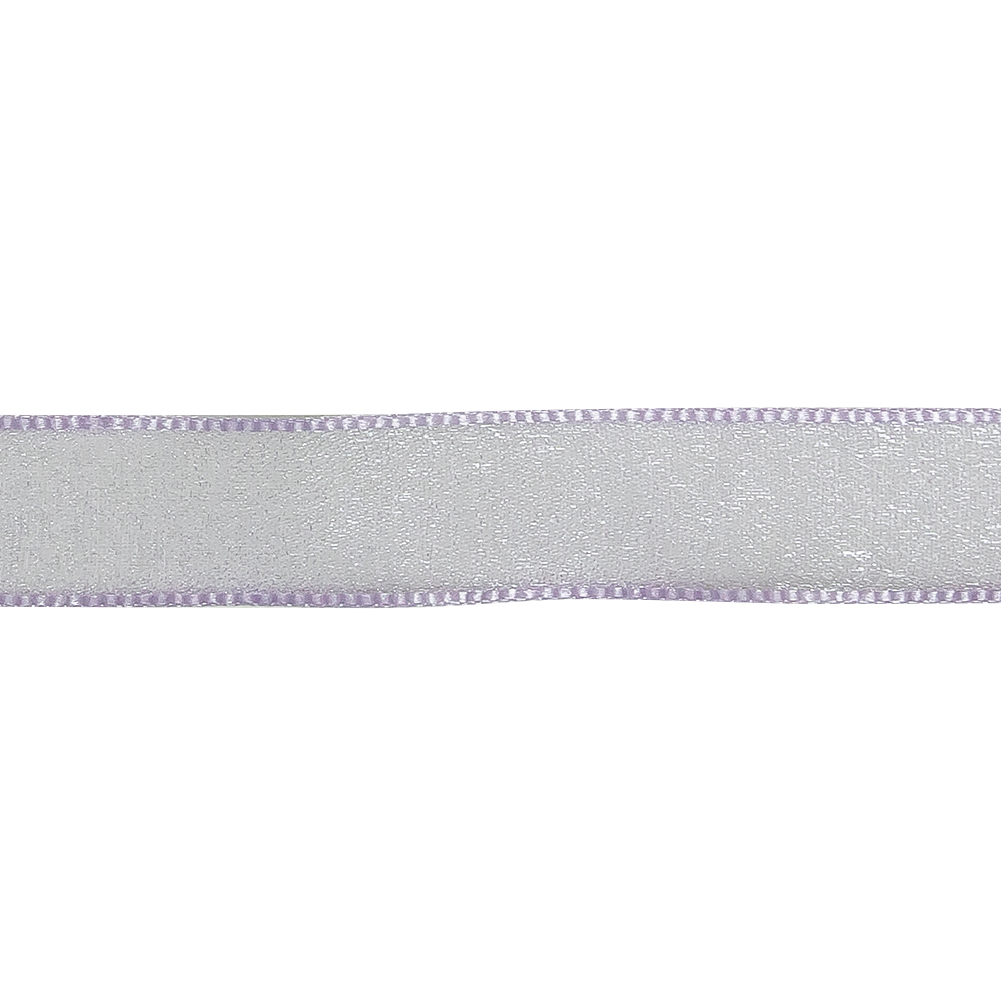 Lavender Shimmering Organza Ribbon with Woven Edges - 0.75"