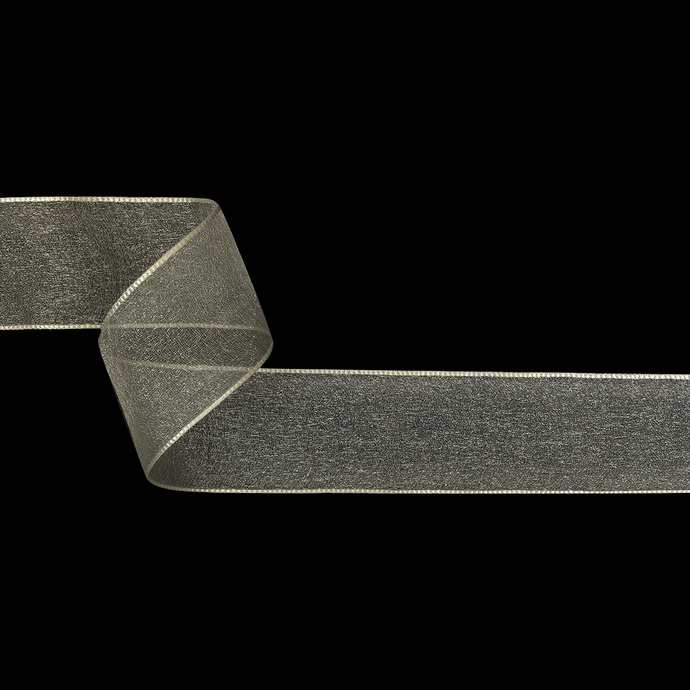 Cannoli Cream Shimmering Organza Ribbon with Woven Edges – 1.5″ Cannoli Cream Shimmering Organza Ribbon with Woven Edges – 1.5″