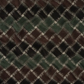 Jade, Brown and Black Diagonal Basketweave Embroidered Stretch Polyester Mesh Jade, Brown and Black Diagonal Basketweave Embroidered Stretch Polyester Mesh