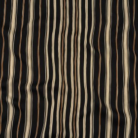 Italian Cream, Black and Tan Stripes Gradient Polyester Woven Italian Cream, Black and Tan Stripes Gradient Polyester Woven