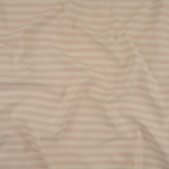Italian Heavenly Pink Tone on Tone Striped Stretch Polyester and Viscose Double Cloth Italian Heavenly Pink Tone on Tone Striped Stretch Polyester and Viscose Double Cloth