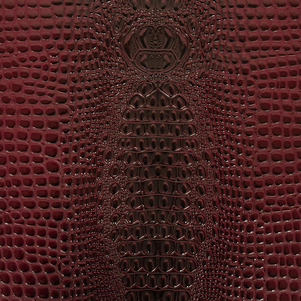 Alligator 3D Embossed Vinyl – Wine – Congaree Collection Alligator 3D Embossed Vinyl – Wine – Congaree Collection