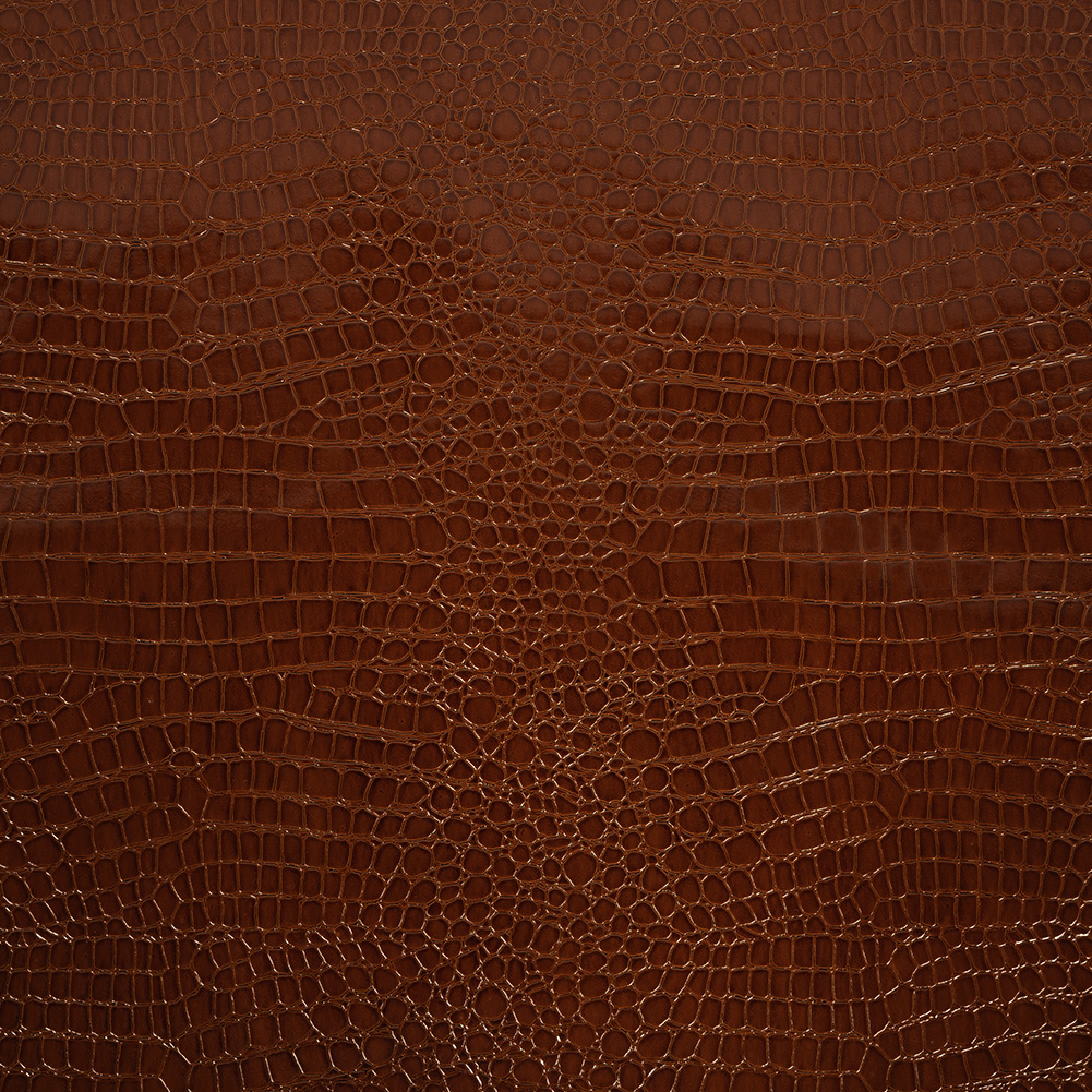 Faux Crocodile Patent Leather – Cinnamon – Brisbane Collection Faux Crocodile Patent Leather – Cinnamon – Brisbane Collection