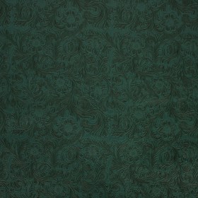 Vintage-Look Floral Embossed Vinyl – Pine Green – Wynonna Collection Vintage-Look Floral Embossed Vinyl – Pine Green – Wynonna Collection
