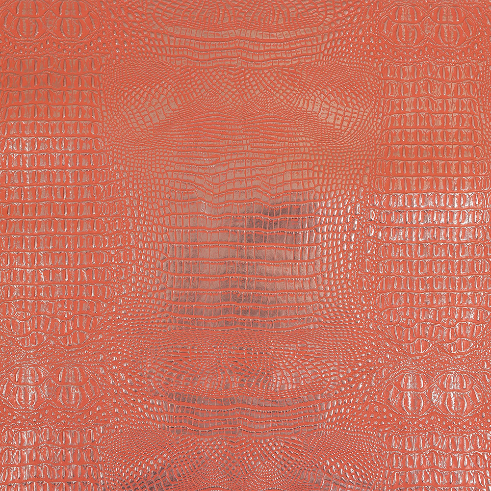 Metallic Crocodile Embossed Vinyl – Pink and Silver – Twain Collection Metallic Crocodile Embossed Vinyl – Pink and Silver – Twain Collection