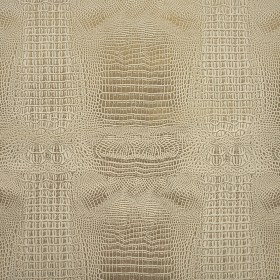 Metallic Crocodile Embossed Vinyl – Star White and Gold – Twain Collection Metallic Crocodile Embossed Vinyl – Star White and Gold – Twain Collection