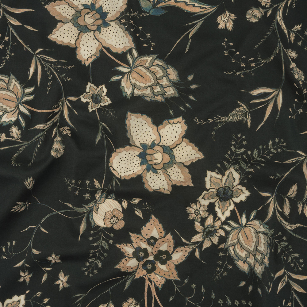 Mood Exclusive Dark Navy Limitless Love Cotton Shirting Mood Exclusive Dark Navy Limitless Love Cotton Shirting