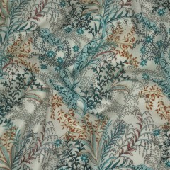 Cotton Gauze – Blue Plants and Florals – Mood Exclusive Storybook Illustrations Print Cotton Gauze – Blue Plants and Florals – Mood Exclusive Storybook Illustrations Print