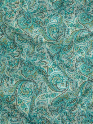 Cotton Gauze – Aqua Jacobean Paisley – Mood Exclusive Hypnotize Me Print Cotton Gauze – Aqua Jacobean Paisley – Mood Exclusive Hypnotize Me Print
