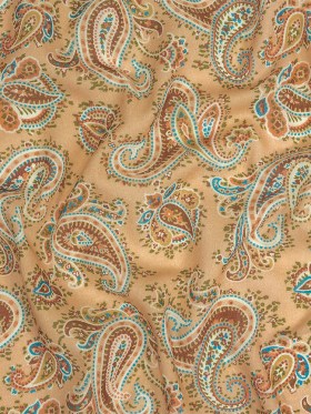 Mood Exclusive Toasted Almond Peacock Revolution Cotton Gauze Mood Exclusive Toasted Almond Peacock Revolution Cotton Gauze