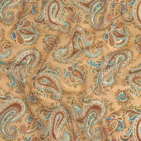 Mood Exclusive Toasted Almond Peacock Revolution Cotton Gauze Mood Exclusive Toasted Almond Peacock Revolution Cotton Gauze