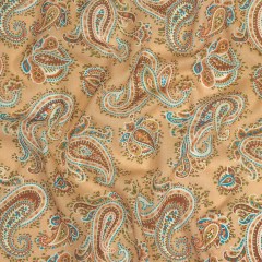 Mood Exclusive Toasted Almond Peacock Revolution Cotton Gauze Mood Exclusive Toasted Almond Peacock Revolution Cotton Gauze