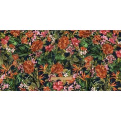 Cotton and Viscose Striped Seersucker Print – Navy, Red and Green Floral – Mood Exclusive Crusoe’s Cabana Cotton and Viscose Striped Seersucker Print – Navy, Red and Green Floral – Mood Exclusive Crusoe’s Cabana