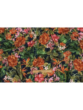 Cotton and Viscose Striped Seersucker Print – Navy, Red and Green Floral – Mood Exclusive Crusoe’s Cabana Cotton and Viscose Striped Seersucker Print – Navy, Red and Green Floral – Mood Exclusive Crusoe’s Cabana