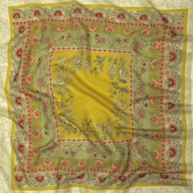 Cotton Gauze Panel – Yellow and Green Floral – Mood Exclusive Palace of Illusions Print Cotton Gauze Panel – Yellow and Green Floral – Mood Exclusive Palace of Illusions Print