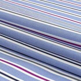 Grapemist, Purple and Stormy Weather Halo Stripes Cotton Shirting Grapemist, Purple and Stormy Weather Halo Stripes Cotton Shirting