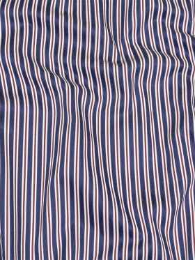 Blue, Red and White Halo Stripes Twill Cotton Shirting Blue, Red and White Halo Stripes Twill Cotton Shirting
