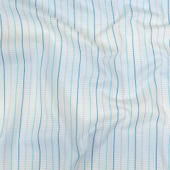 Blue, Aqua and White Gradient Pinstripes Cotton Shirting Blue, Aqua and White Gradient Pinstripes Cotton Shirting