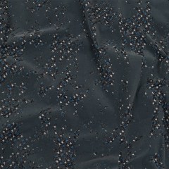 Gray Distressed Flocking on Gray, Blue and Sleet Geometric Printed Cotton Shirting Gray Distressed Flocking on Gray, Blue and Sleet Geometric Printed Cotton Shirting