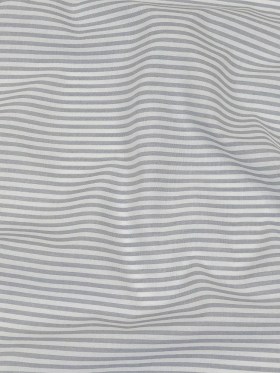 White and Blue Gray Candy Striped Cotton and Polyester Shirting White and Blue Gray Candy Striped Cotton and Polyester Shirting