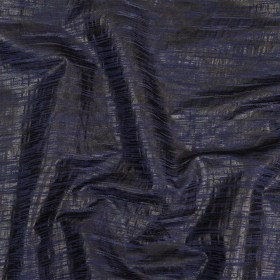 Night Sky Striped Cotton and Polyester Dobby with Gunmetal Striated Foil Topcoat Night Sky Striped Cotton and Polyester Dobby with Gunmetal Striated Foil Topcoat