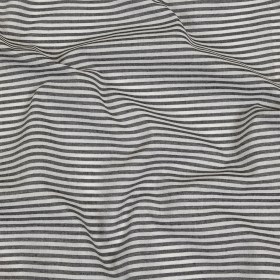 Black and White Railroad Stripes Cotton and Polyester Woven Black and White Railroad Stripes Cotton and Polyester Woven