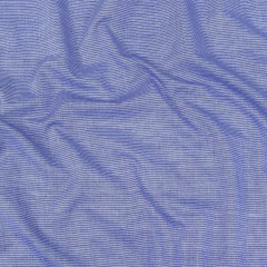 Cobalt and White Pinstriped Cotton and Polyester Shirting Cobalt and White Pinstriped Cotton and Polyester Shirting