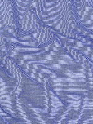 Cobalt and White Pinstriped Cotton and Polyester Shirting Cobalt and White Pinstriped Cotton and Polyester Shirting