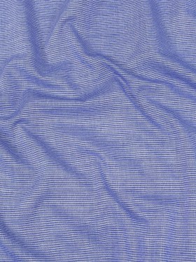 Cobalt and White Pinstriped Cotton and Polyester Shirting Cobalt and White Pinstriped Cotton and Polyester Shirting